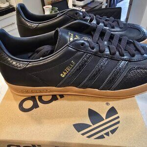 Adidas Gazelle Indoor Originals Snakeskin Black Sneakers Men’s 12 IF1978 Shoes